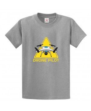 Drone Pilot Classic Unisex Kids and Adults T-Shirt for Drone Operators